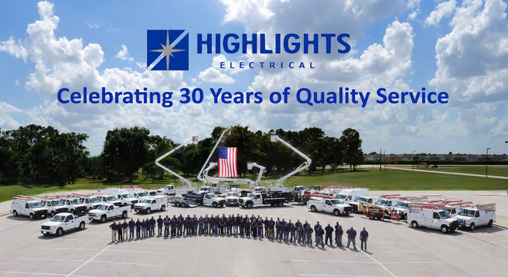 Highlight Electrical Celebrating 30 years of quality serivce.